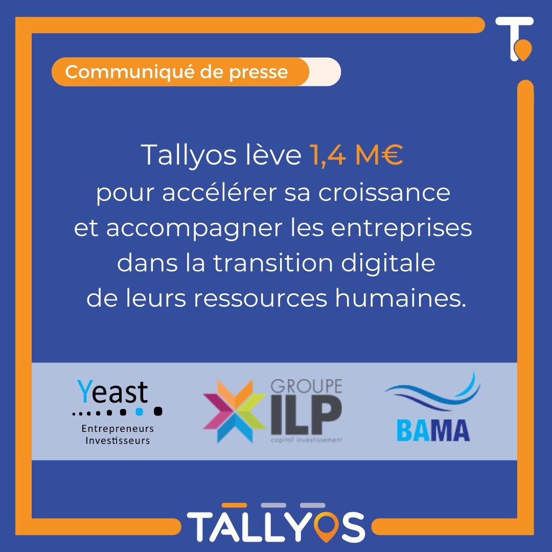 Co-investissement avec Business Angels Marne Ardenne et Yeast pour Tallyos