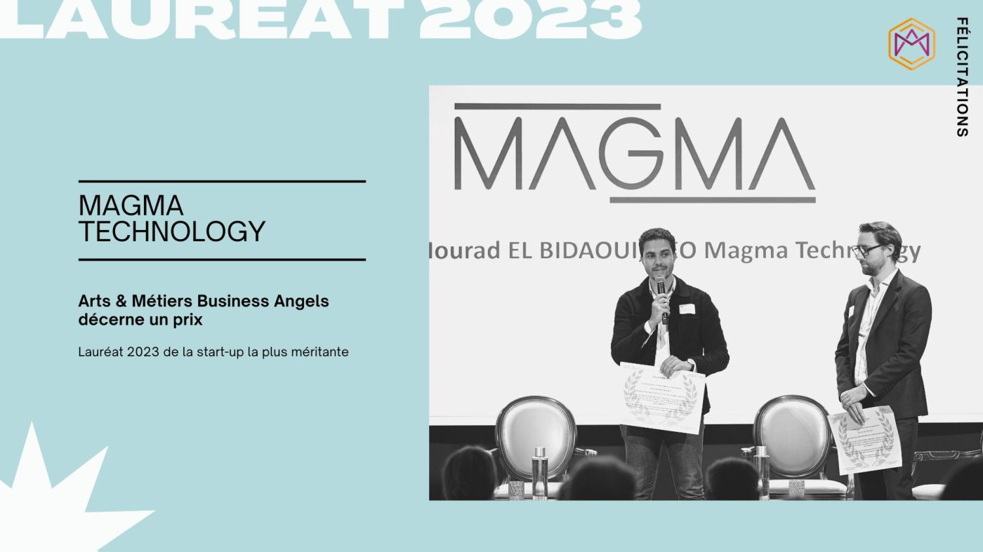 Arts & Métiers Business Angels décerne un prix de la start-up la plus méritante à Magma Technology