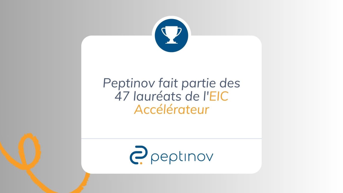 Peptinov, lauréat de l'EIC Accélérateur