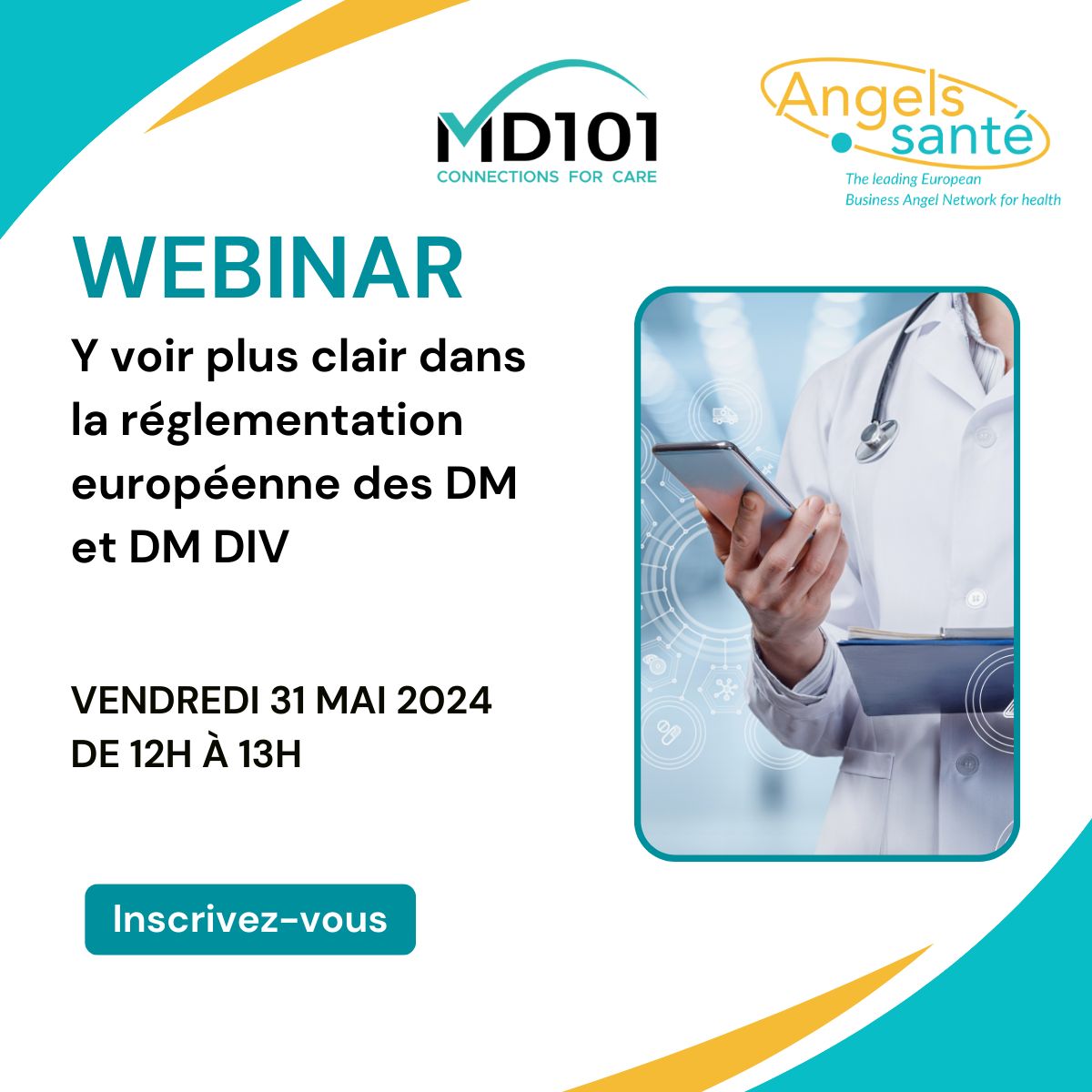 Webinar : Y voir plus clair dans la réglementation européenne des DM et DM DIV par Angels Santé
