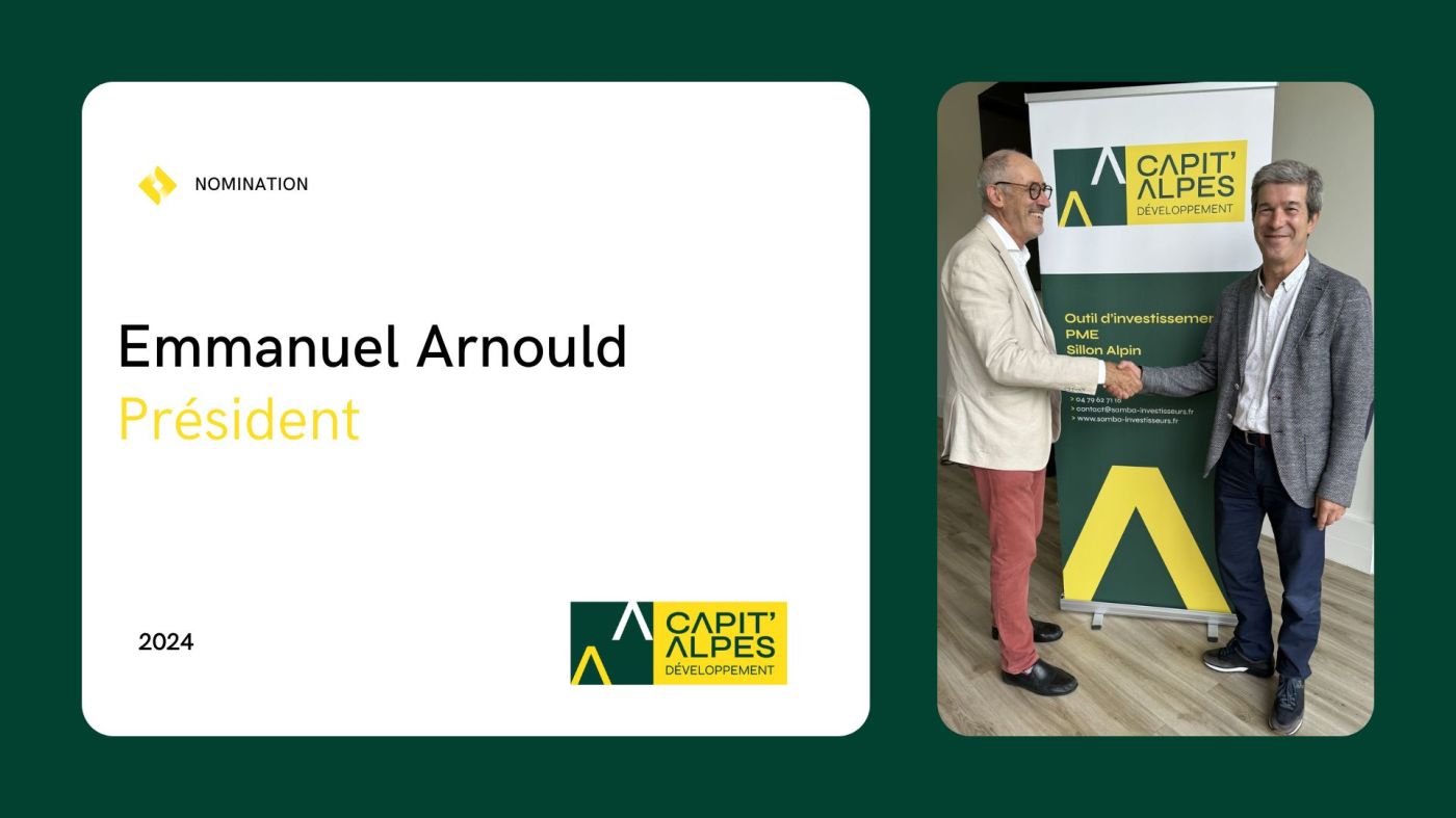 Nouveau Président pour Capit'ALPES Développement