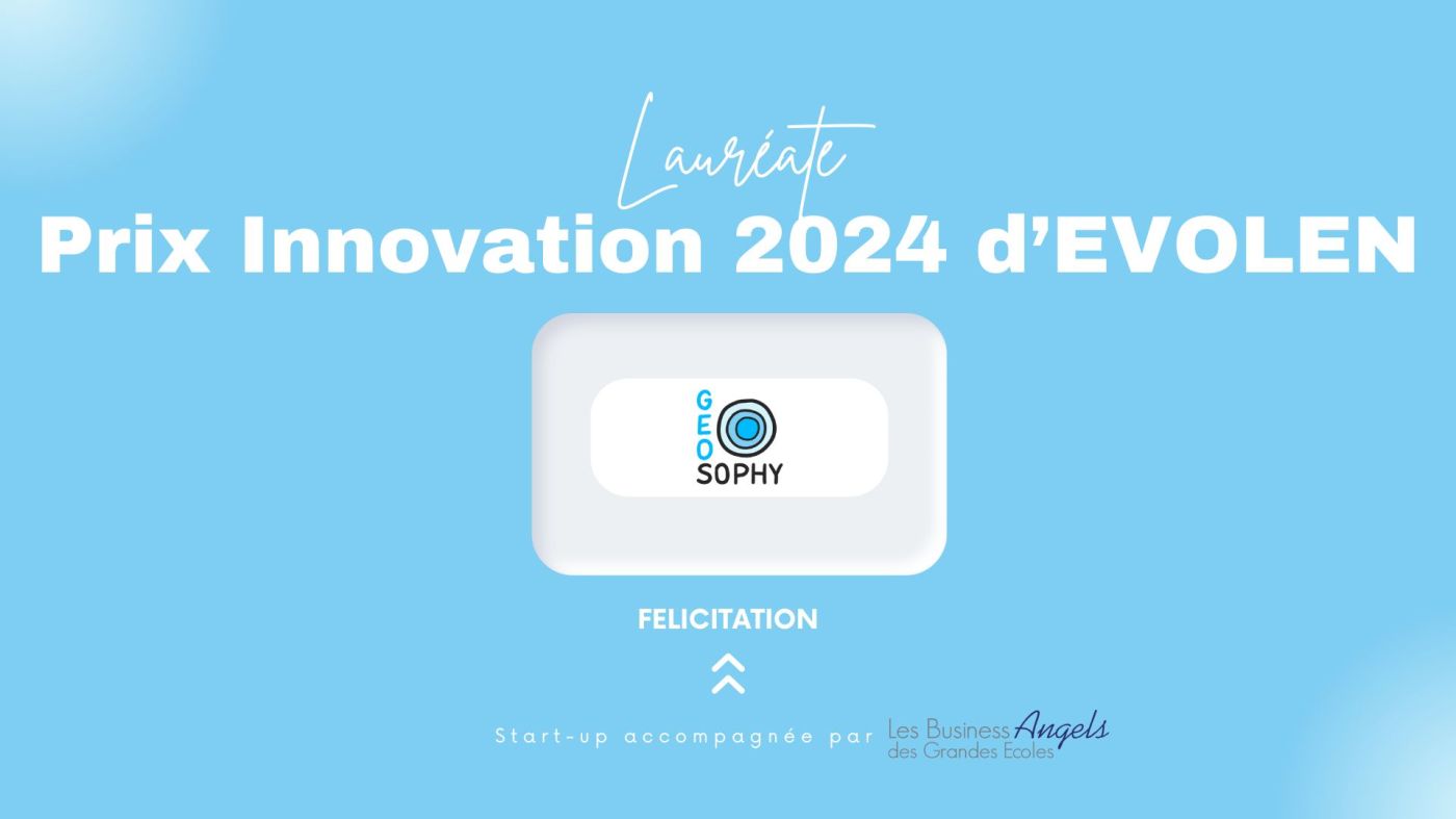 Geosophy, lauréate du prix de l'innovation 2024 d’EVOLEN