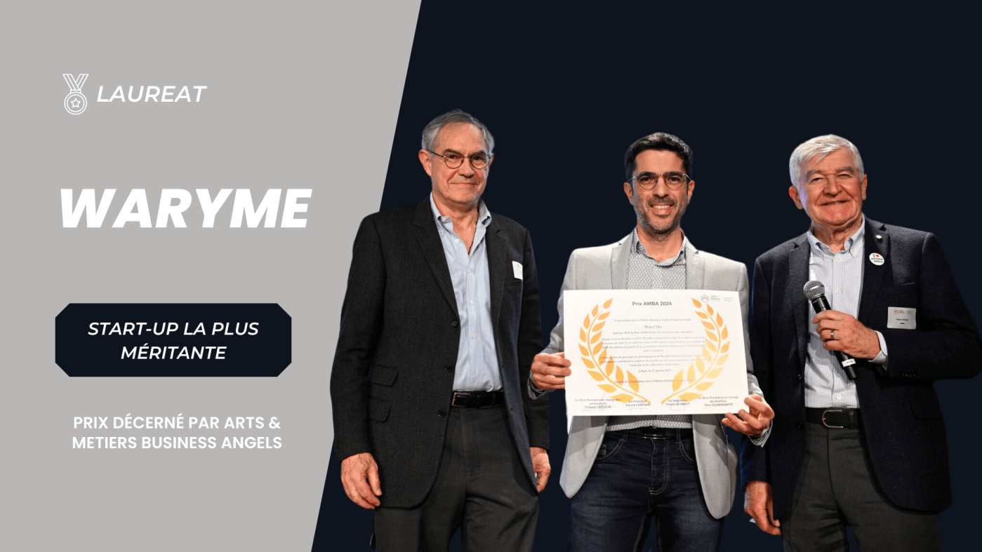 WaryMe, nommé lauréat 2024 par Arts & Métiers Business Angels