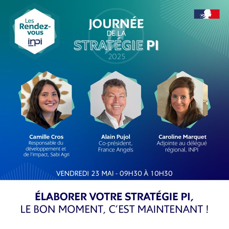 France Angels, speaker lors de la Journée de la stratégie PI par INPI