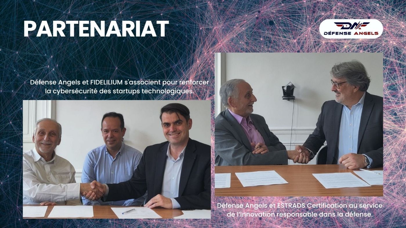 Le réseau de Business Angels dédié au secteur de la Défense officialisent deux nouveaux partenariats auprès de ESTRADS Certification et FIDELILIUM.